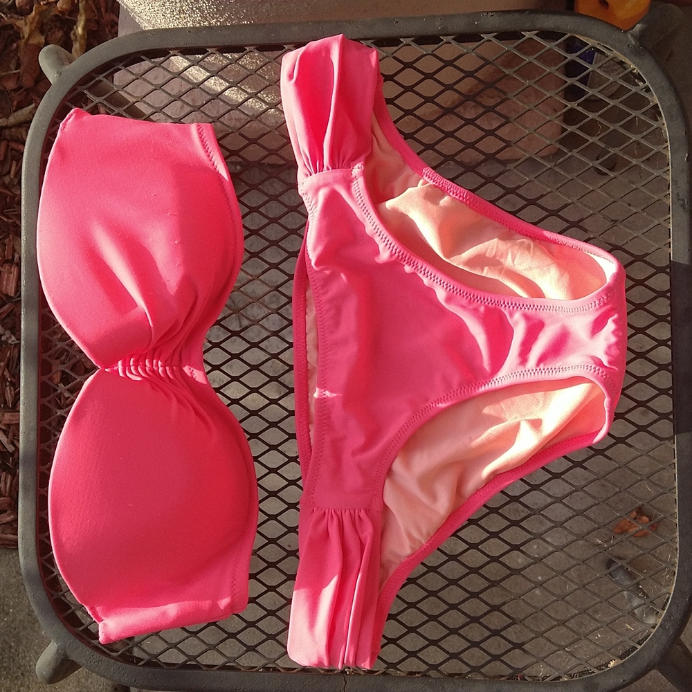 Victoria's Secret Hot Pink 2 piece bathing suit